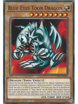 Blue-Eyes Toon Dragon - LDS1-EN056 - Common 