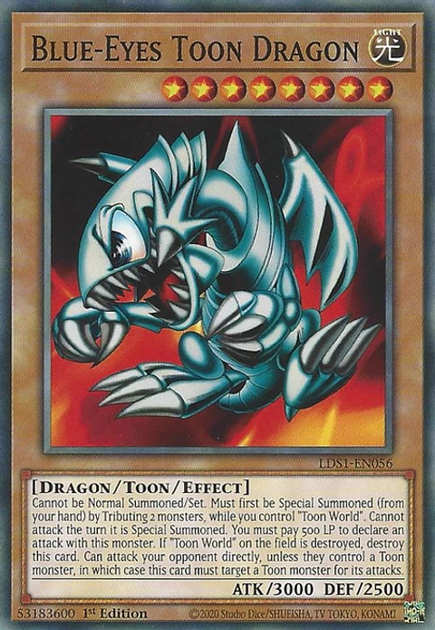 Blue-Eyes Toon Dragon - LDS1-EN056 - Common 