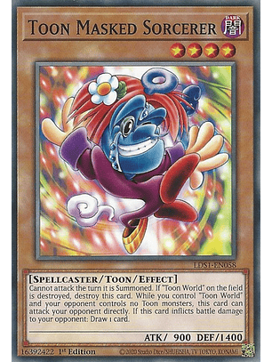 Toon Masked Sorcerer - LDS1-EN058 - Common 