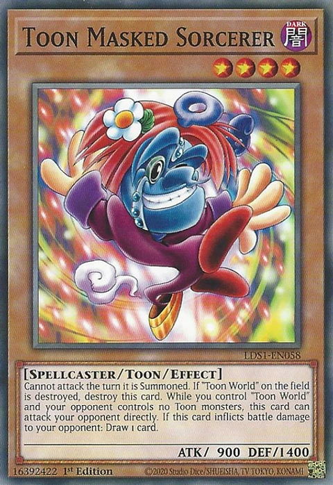 Toon Masked Sorcerer - LDS1-EN058 - Common 