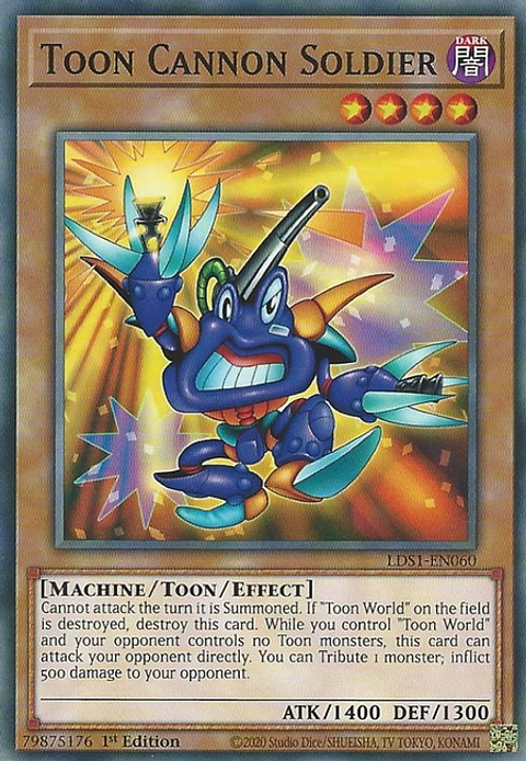 Toon Cannon Soldier - LDS1-EN060 - Common 