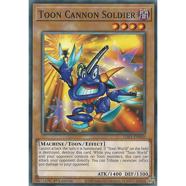 Toon Cannon Soldier - LDS1-EN060 - Common 