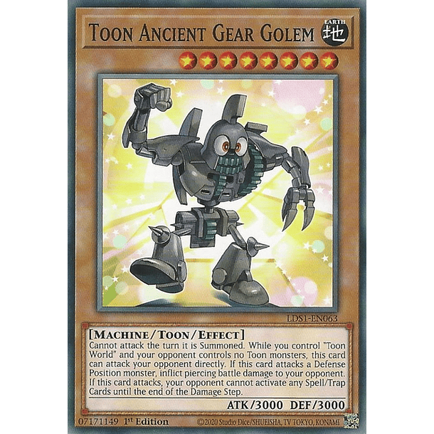 Toon Ancient Gear Golem - LDS1-EN063 - Common 