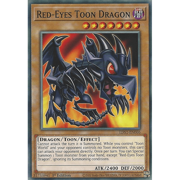 Red-Eyes Toon Dragon - LDS1-EN066 - Common 