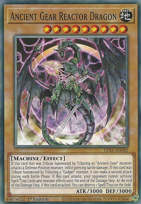 Ancient Gear Reactor Dragon - LDS1-EN082 - Common 