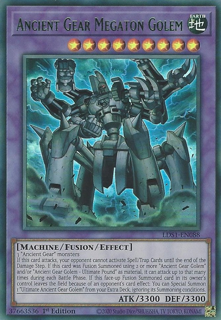 Ancient Gear Megaton Golem - LDS1-EN088 - Ultra Rare 1