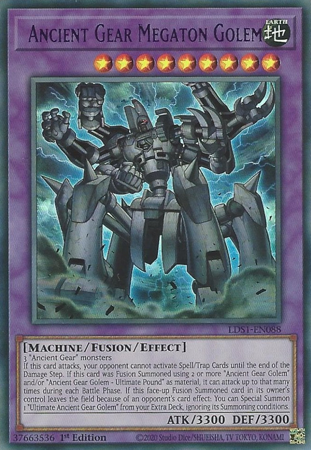 Ancient Gear Megaton Golem - LDS1-EN088 - Ultra Rare 2