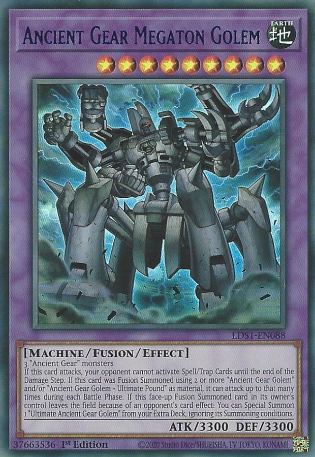 Ancient Gear Megaton Golem - LDS1-EN088 - Ultra Rare 3