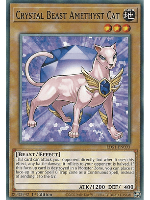 Crystal Beast Amethyst Cat - LDS1-EN093 - Common 