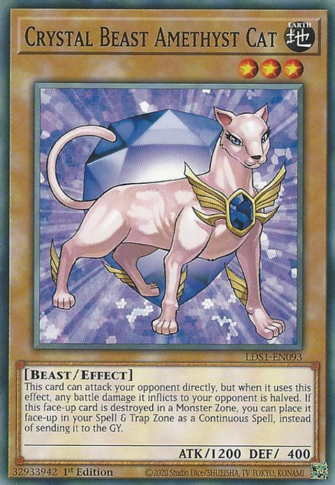 Crystal Beast Amethyst Cat - LDS1-EN093 - Common 