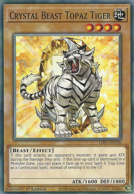 Crystal Beast Topaz Tiger - LDS1-EN096 - Common  1