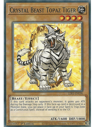 Crystal Beast Topaz Tiger - LDS1-EN096 - Common 