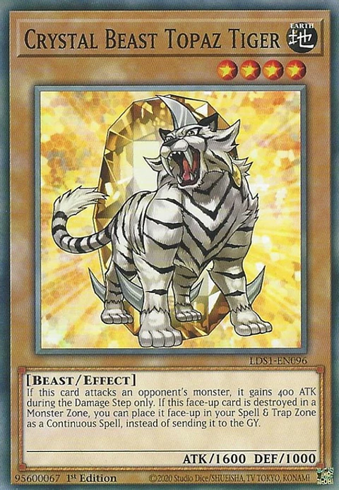 Crystal Beast Topaz Tiger - LDS1-EN096 - Common 