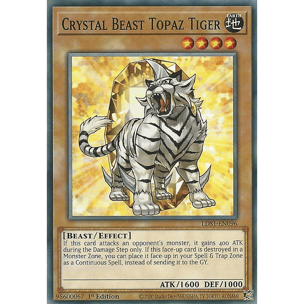 Crystal Beast Topaz Tiger - LDS1-EN096 - Common 