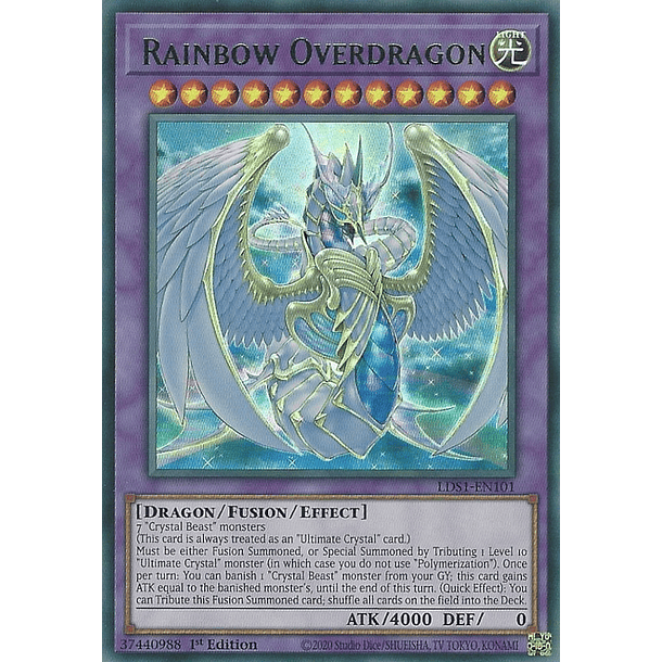 Rainbow Overdragon - LDS1-EN101 - Ultra Rare