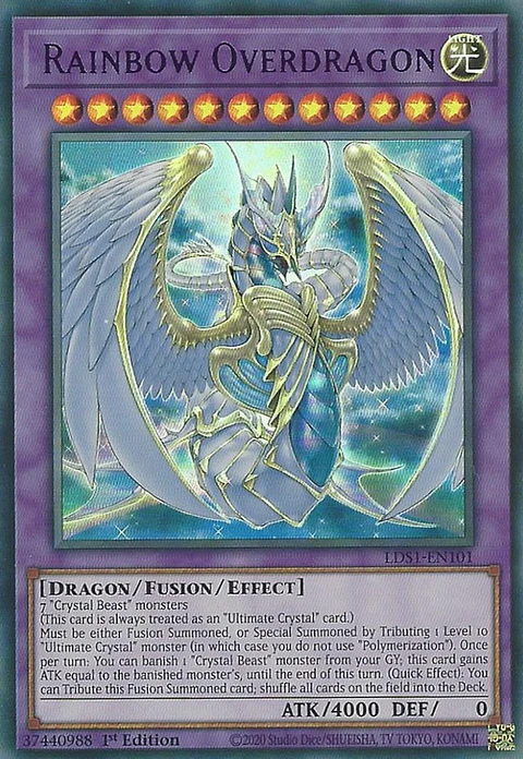 Rainbow Overdragon - LDS1-EN101 - Ultra Rare