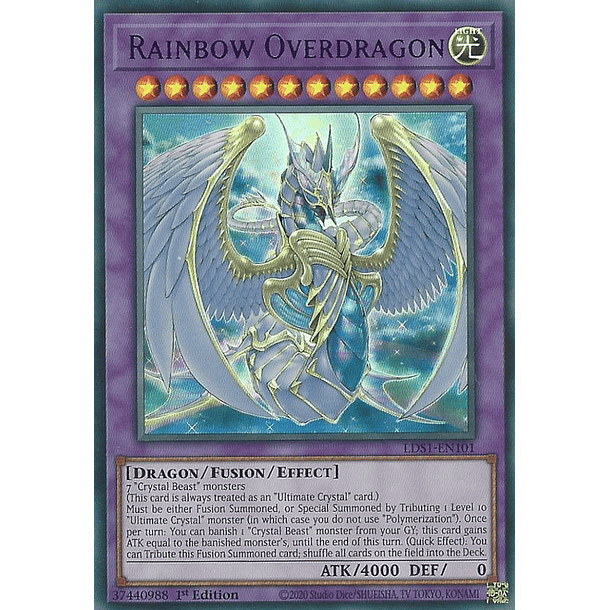 Rainbow Overdragon - LDS1-EN101 - Ultra Rare 2