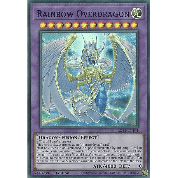 Rainbow Overdragon - LDS1-EN101 - Ultra Rare 3