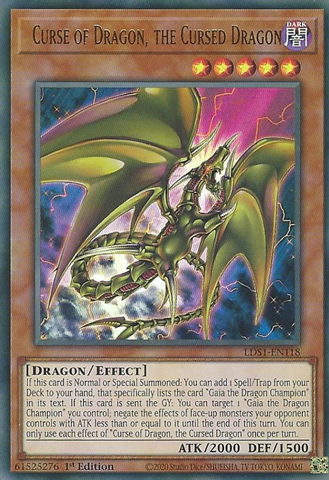 Curse of Dragon, the Cursed Dragon - LDS1-EN118 - Ultra Rare