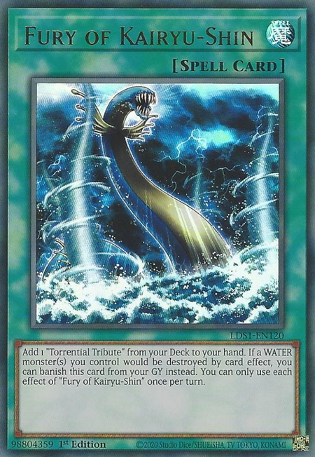 Fury of Kairyu-Shin - LDS1-EN120 - Ultra Rare 1