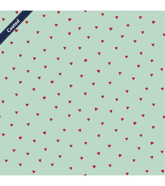 Coated Mint heart red