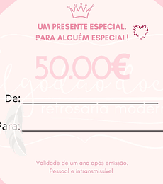 Cartão oferta 50.00€