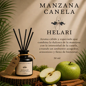 Difusor Ambiental con Varillas Manzana Canela