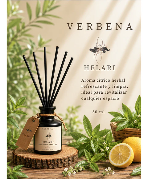 Difusor Ambiental con Varillas Verbena