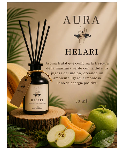 Difusor Ambiental con Varillas Aura
