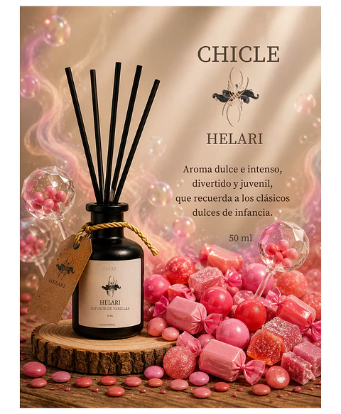 Difusor Ambiental con Varillas Chicle