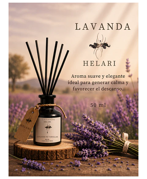 Difusor Ambiental con Varillas Lavanda