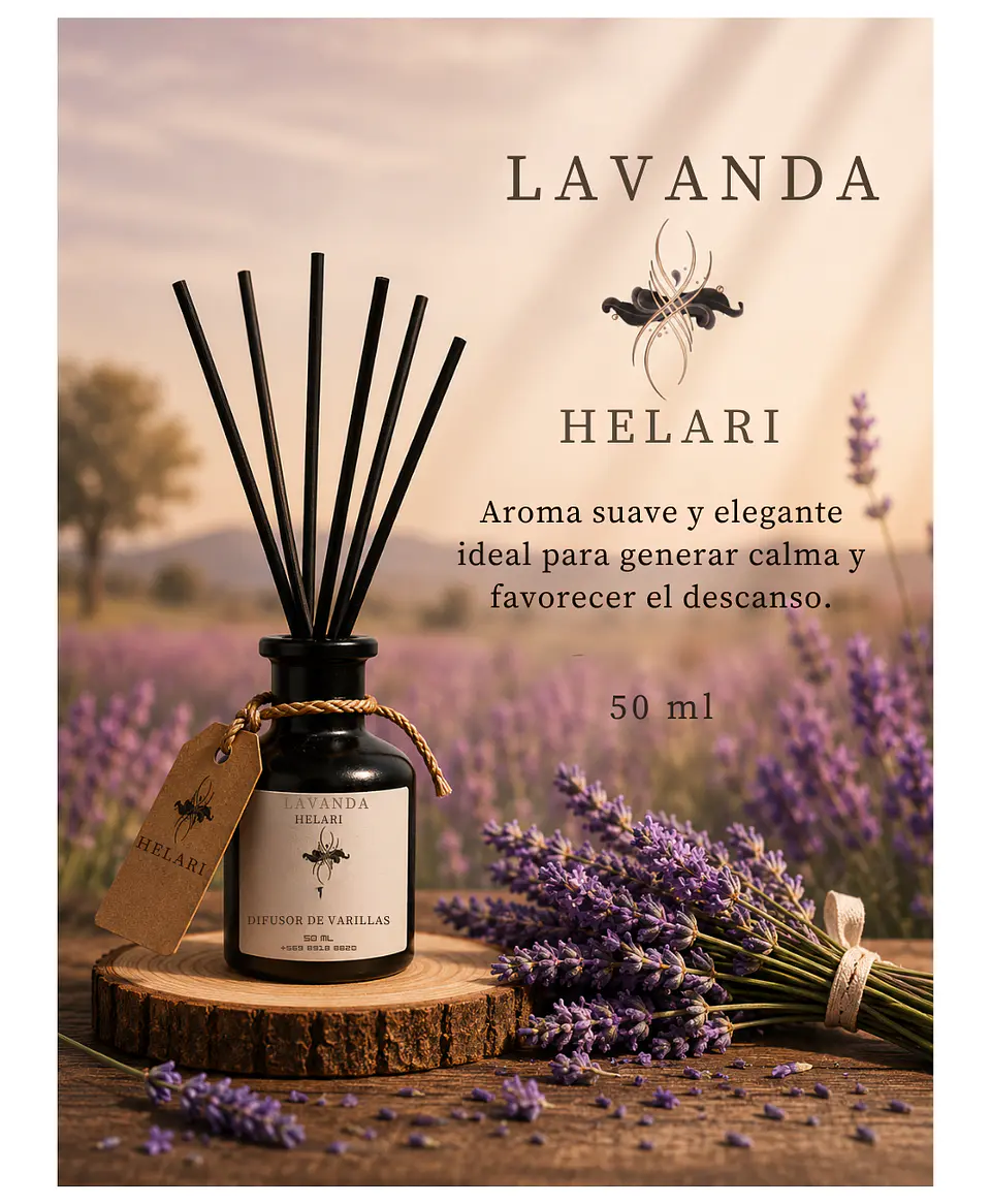 Difusor Ambiental con Varillas Lavanda 1