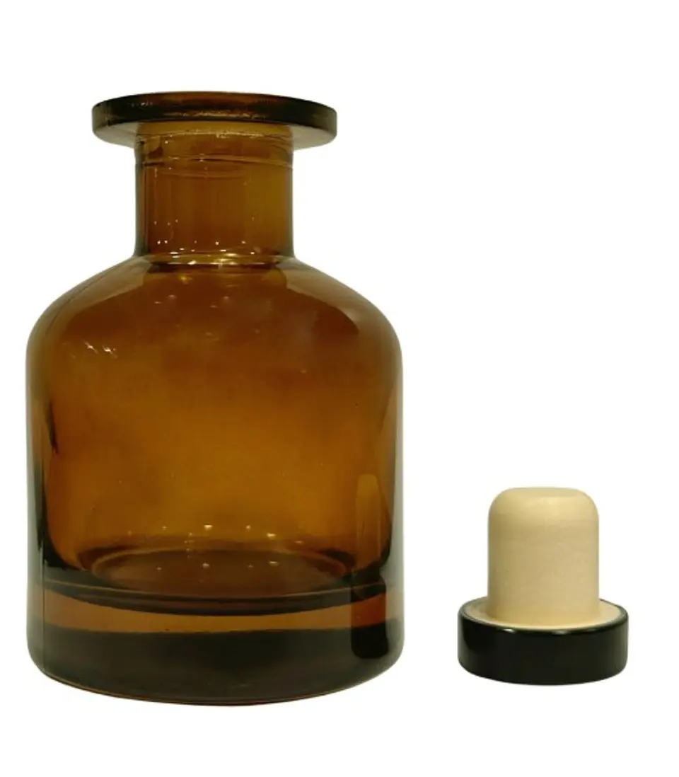 Envase de vidrio mikado color ámbar 50ml 1