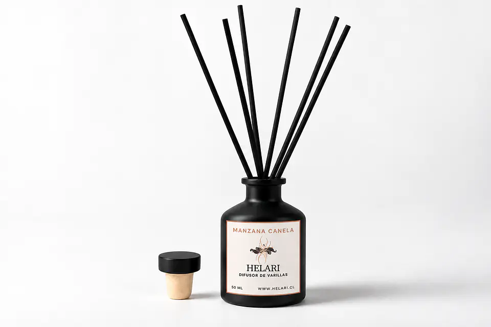 Difusor Ambiental con Varillas Manzana Canela 2