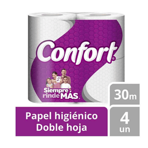 PAPEL HIGIENICO 30MT 4UN CONFORT