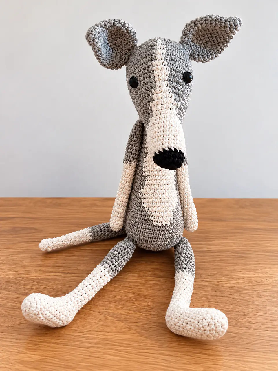 Galgo em Crochet Artesanal – 38 cm 4
