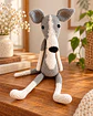 Galgo em Crochet Artesanal – 38 cm - Thumbnail 1