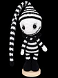 Jack Gótico em Crochet – Boneco Artesanal com Suporte - Thumbnail 2