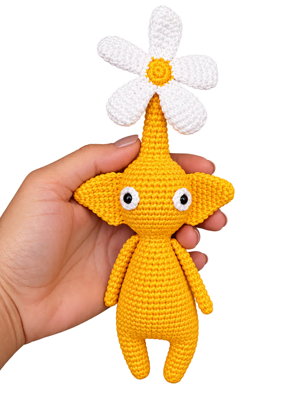 Pikmin Amarelo em Crochet 3