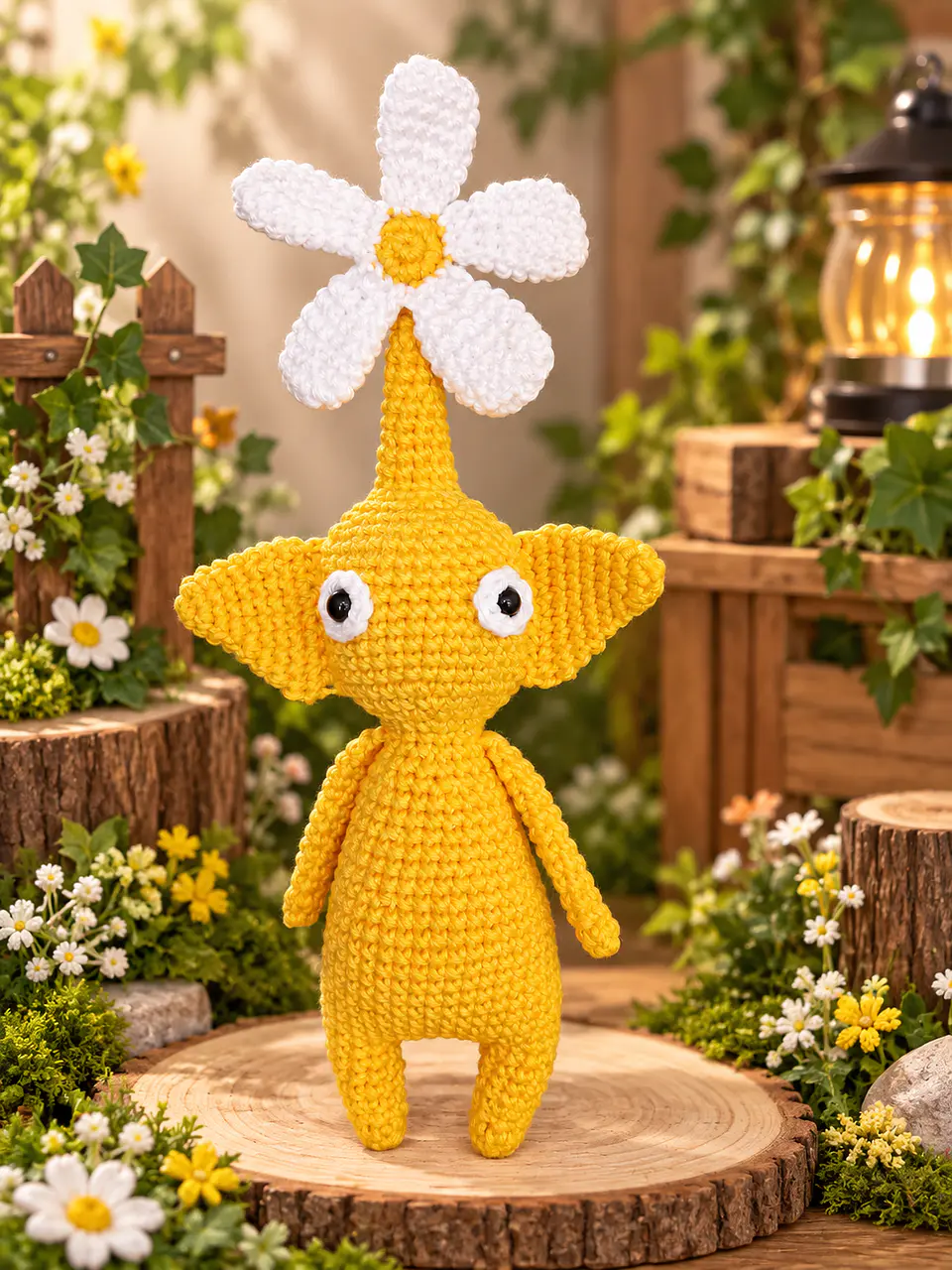 Pikmin Amarelo em Crochet 1
