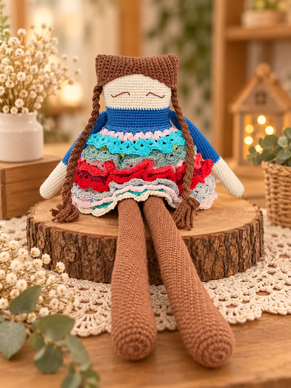 Mabel – Ragdoll em Crochet | Boneca de Trapos Artesanal 1