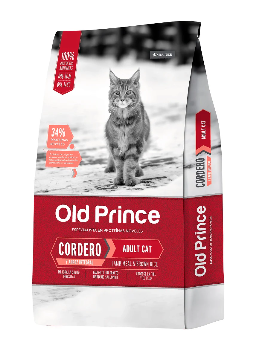 Old Prince Gatos Adulto Cordero y Arroz