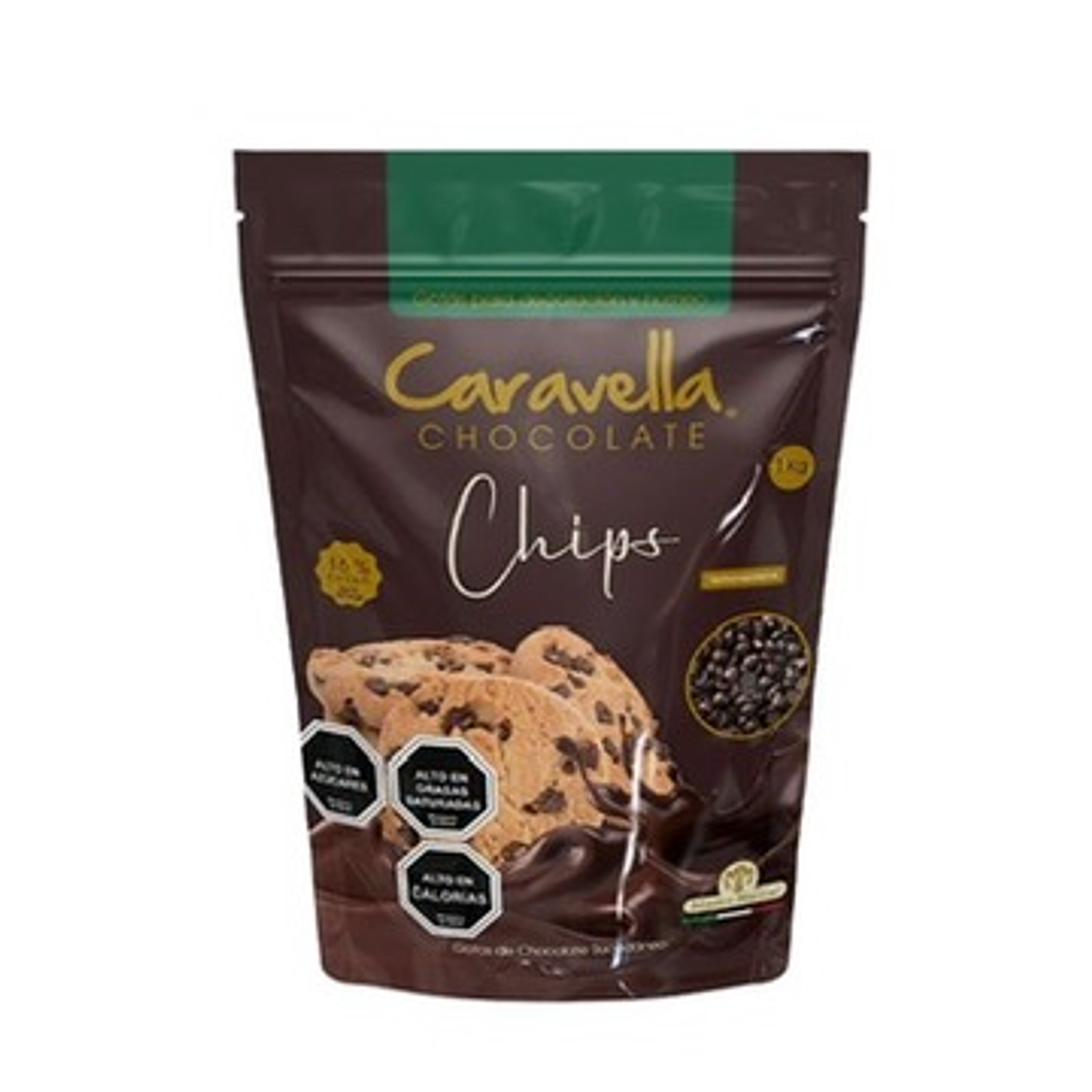 Caja Chocolate Caravella Chips 12x1 kg 1