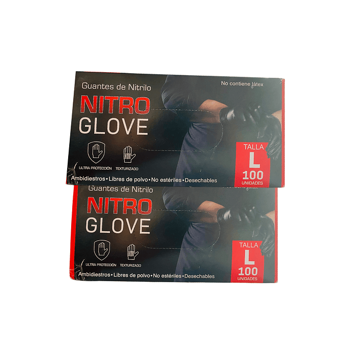 Caja de Guantes x100 uni talla S,M,L látex 1