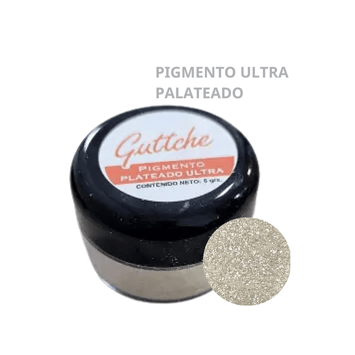 Pigmento Ultra Plateado - Guttche 1