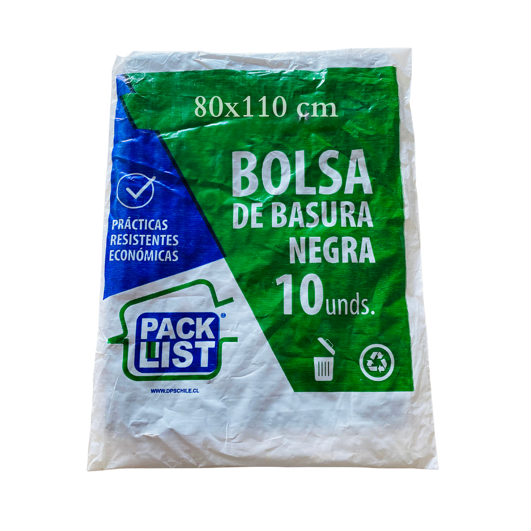 Bolsa Basura negra 80x 110 cm 1