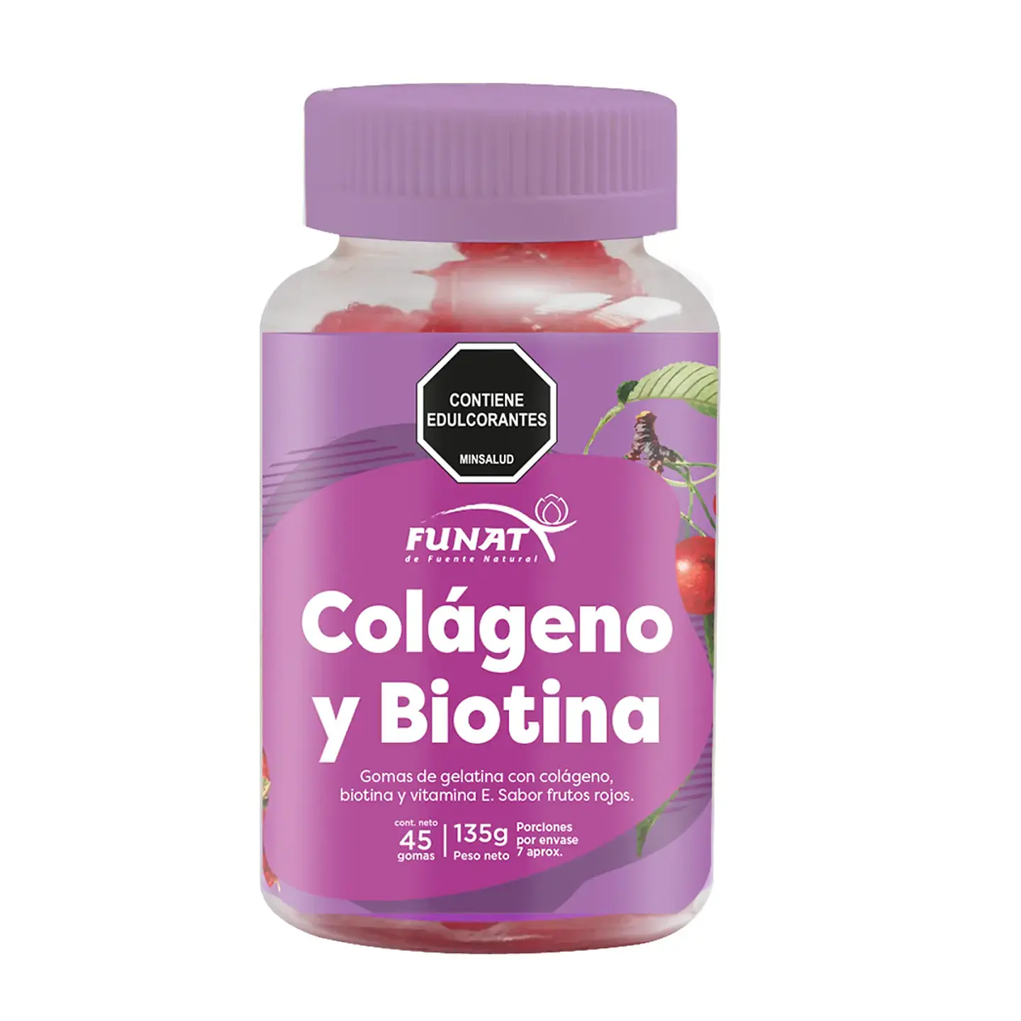 Gomitas Con Colageno Y Biotina 45 Unds Laboratorios Funat 1