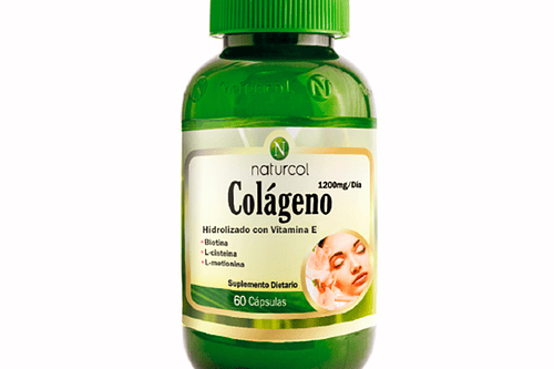 Colageno Hidrolizado Vitamina E, Biotina 60Capsulas. Naturcol