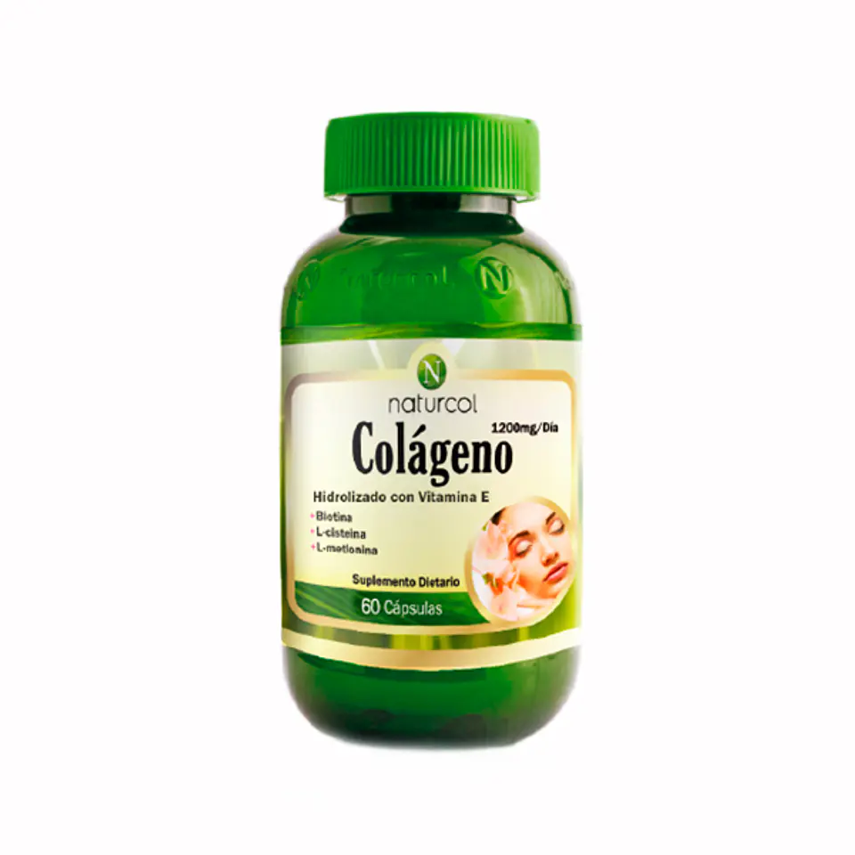 Hydrolyzed Collagen, Vitamin E, and Biotin, 60 Capsules. Naturcol 1