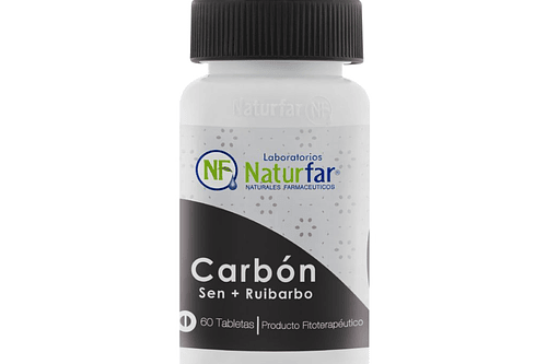 Carbon Vegetal Sen Ruibarbo 60Tabletas Laboratorios Naturfar